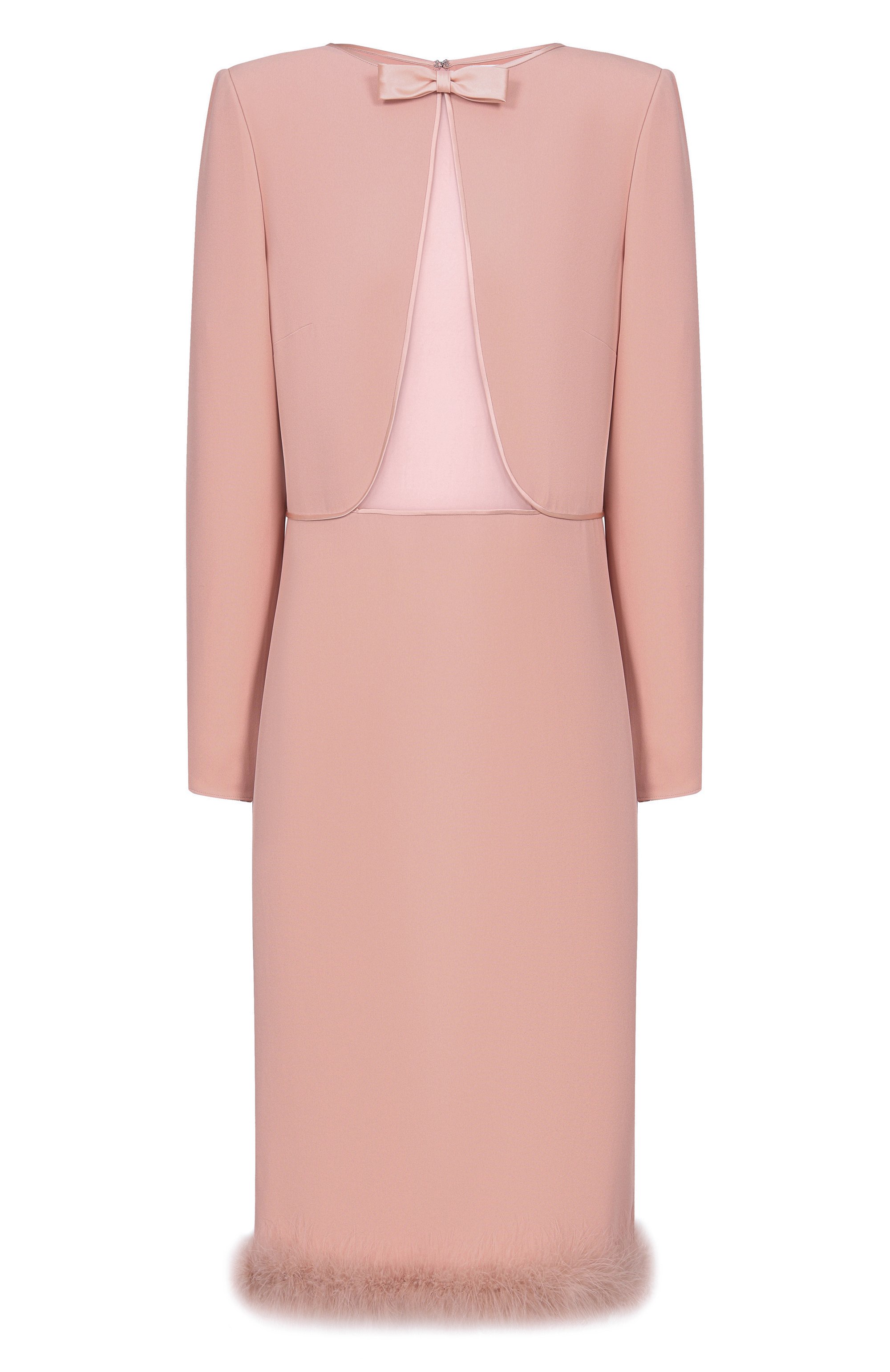 Шелковое платье VALENTINO розового цвета по цене 642500 руб., арт. 8B3VAJ10/1MM, фото 1 Шелковое платье VALENTINO, арт. 8B3VAJ10/1MM, фото 1