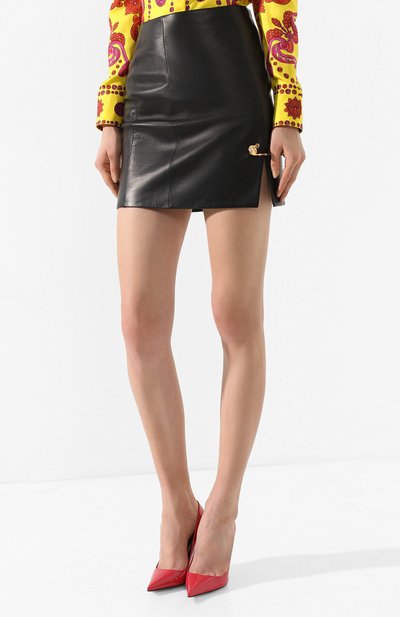 Кожаная юбка VERSACE, арт. A85482/A210037, фото 3
