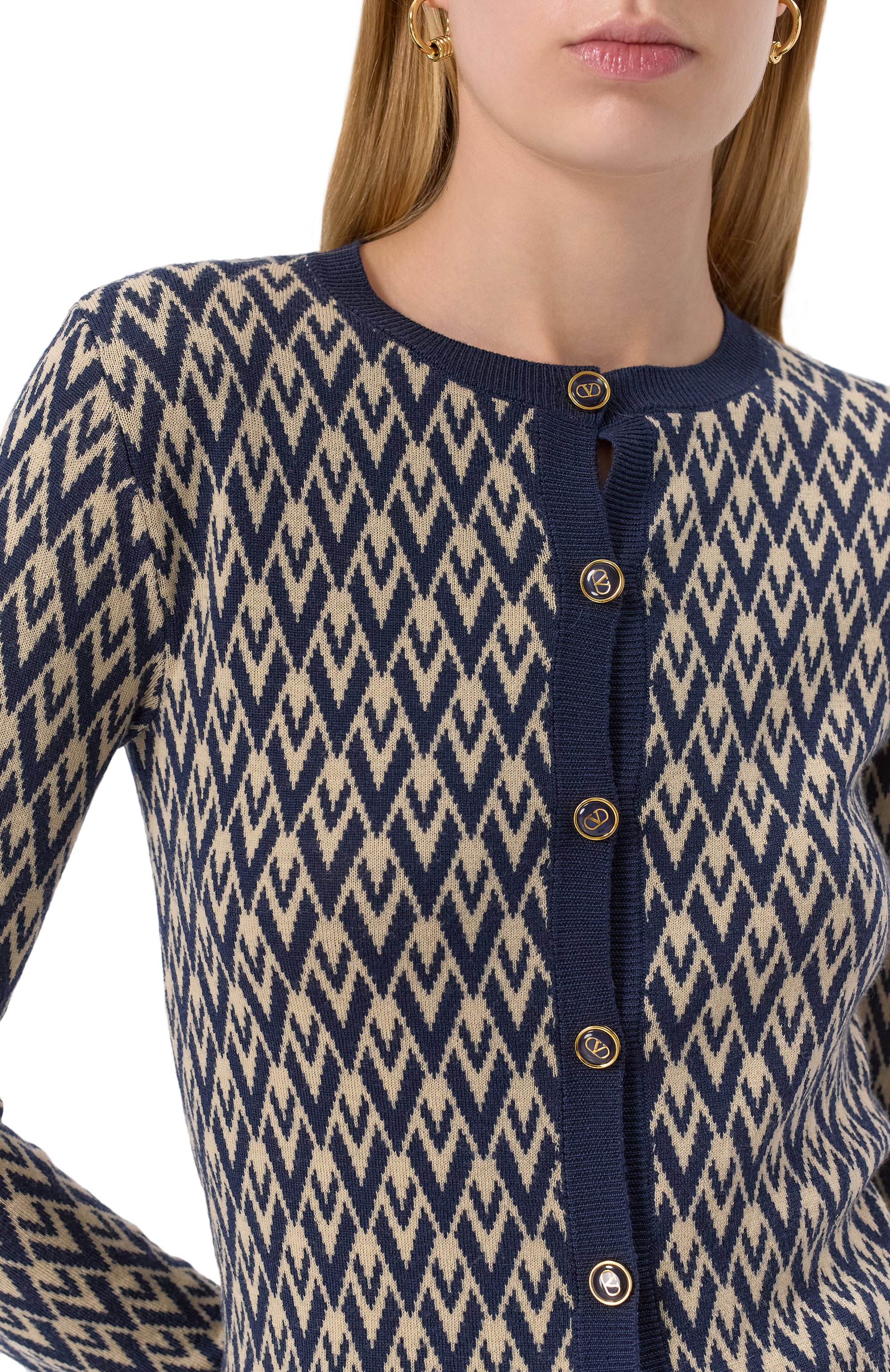 Шерстяной кардиган VALENTINO, арт. 6B3KA09X92M, фото 5