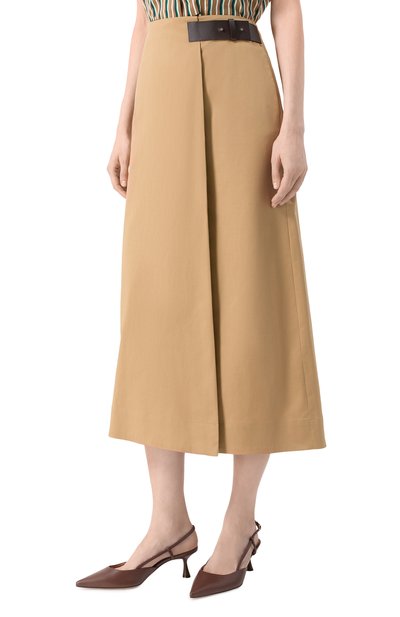 Хлопковая юбка LORENA ANTONIAZZI, арт. E2634G033D/4818, фото 3