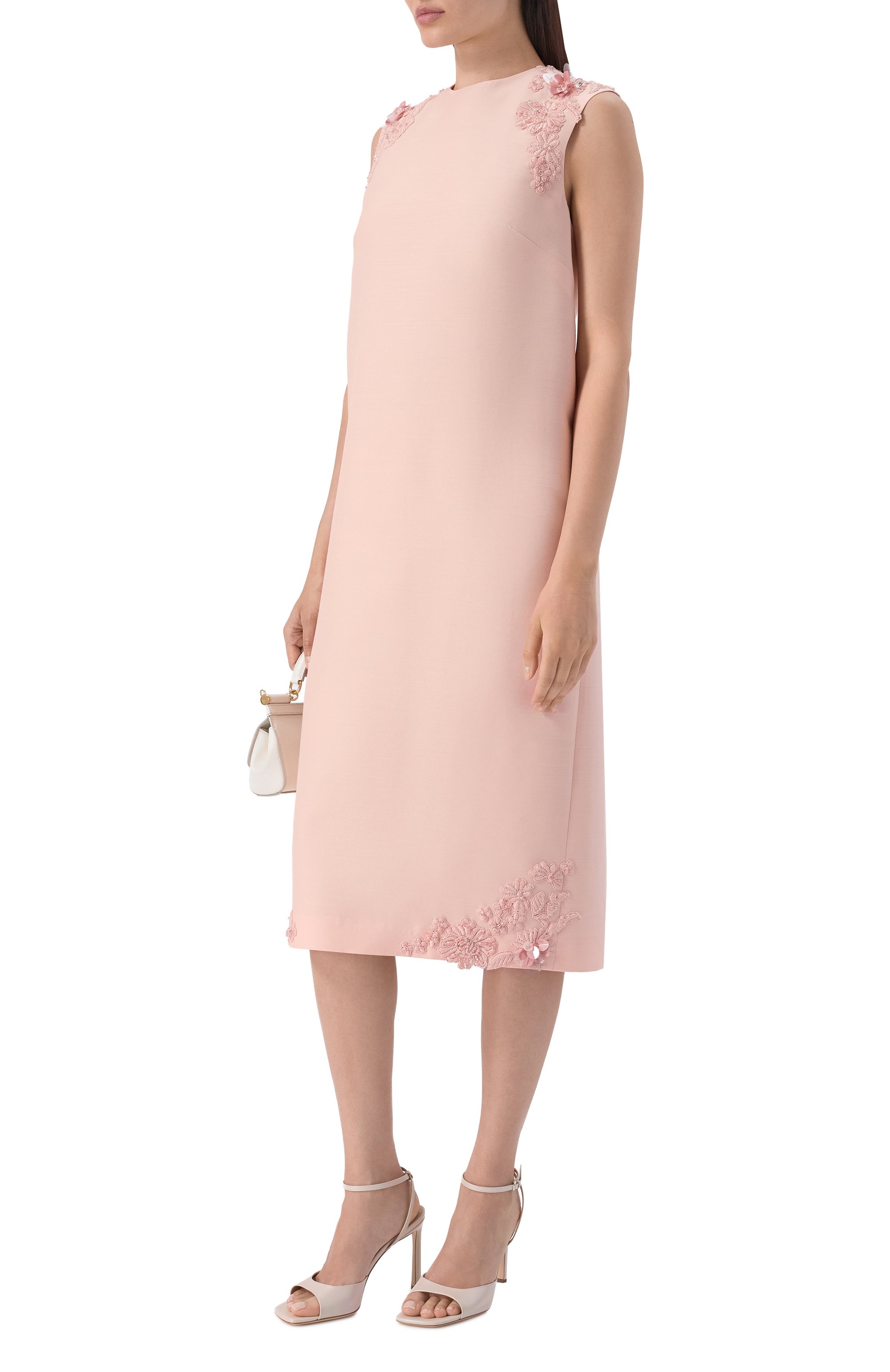 Платье из шерсти и шелка MVST, арт. M26.2PW.D019/F091 SATIN SILK W00L, фото 2
