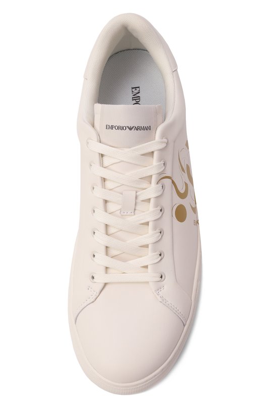 Кожаные кеды Emporio Armani EM000220/AF13982 Белый  EM000220/AF13982 Фото 6