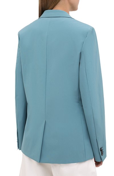 Жакет BOTTEGA VENETA голубого цвета по цене 198500 руб., арт. 628721/VKJ60, фото 4 Жакет BOTTEGA VENETA, арт. 628721/VKJ60, фото 4