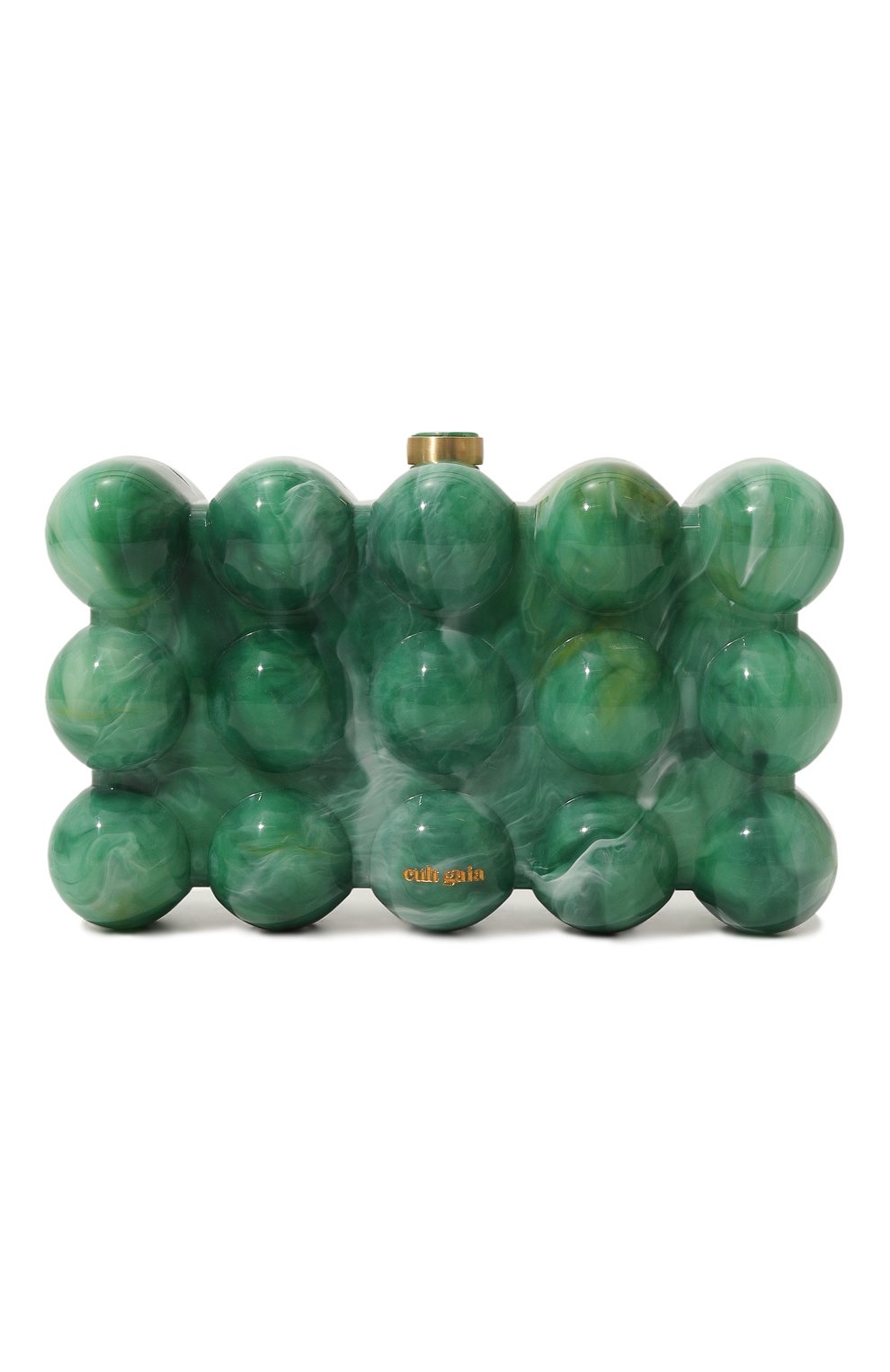 Клатч bubble CULT GAIA зеленого цвета по цене 46950 руб., арт. CL2963, фото 1 Клатч bubble CULT GAIA, арт. CL2963, фото 1