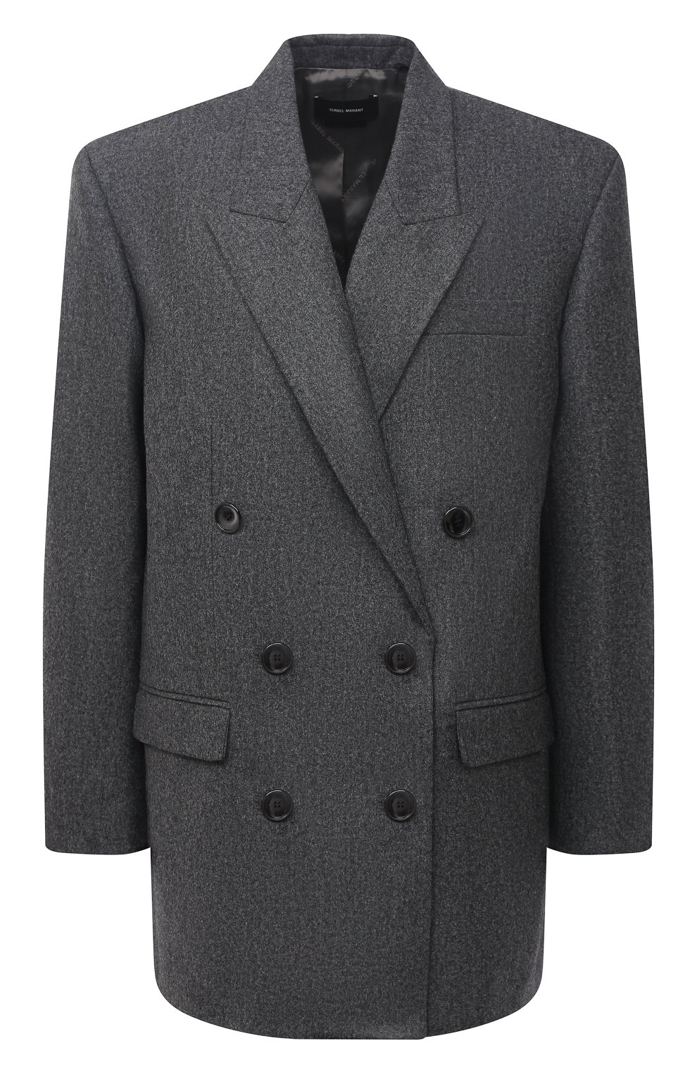 Шерстяной жакет ISABEL MARANT темно-серого цвета по цене 89950 руб., арт. VE1501-20H026I/0LADIMIA, фото 1 Шерстяной жакет ISABEL MARANT, арт. VE1501-20H026I/0LADIMIA, фото 1