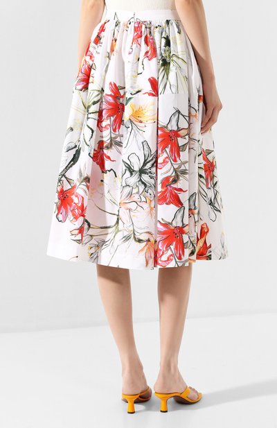 Хлопковая юбка ALEXANDER MCQUEEN, арт. 620660/QDAAL, фото 4