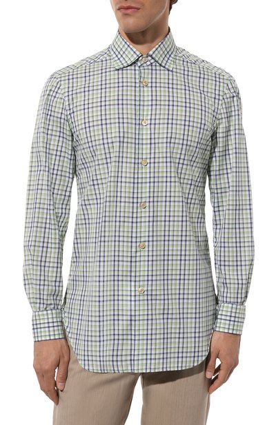 Хлопковая рубашка KITON, арт. UCIH08879, фото 3