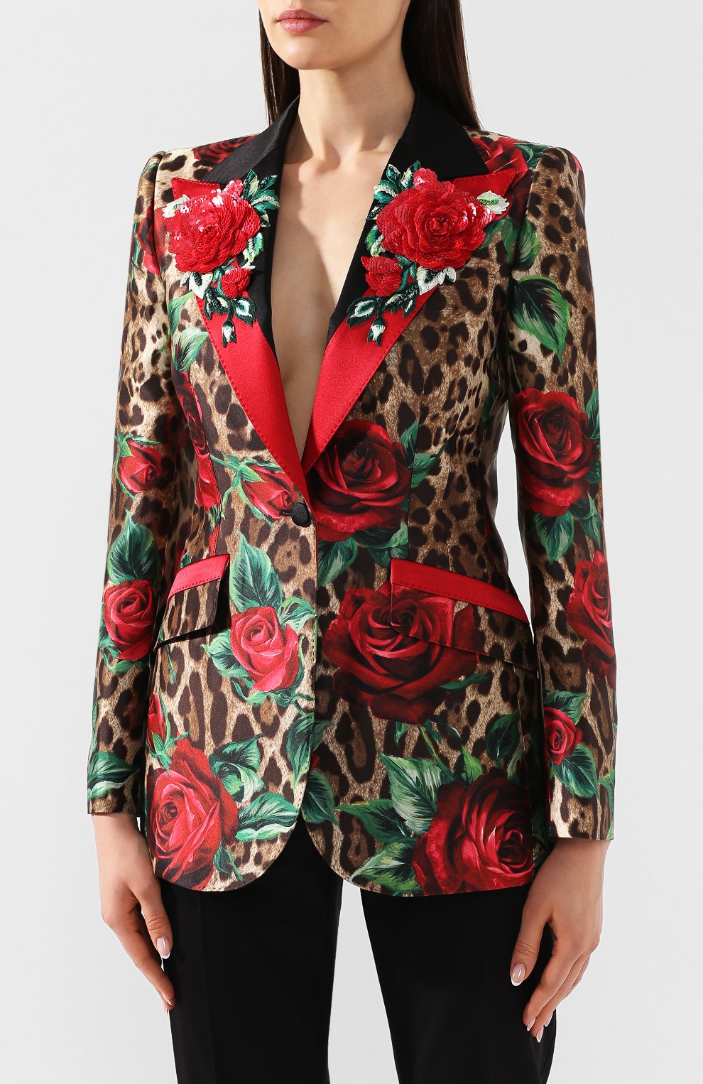 Шелковый жакет DOLCE & GABBANA, арт. F293SZ/HS1Z2, фото 3