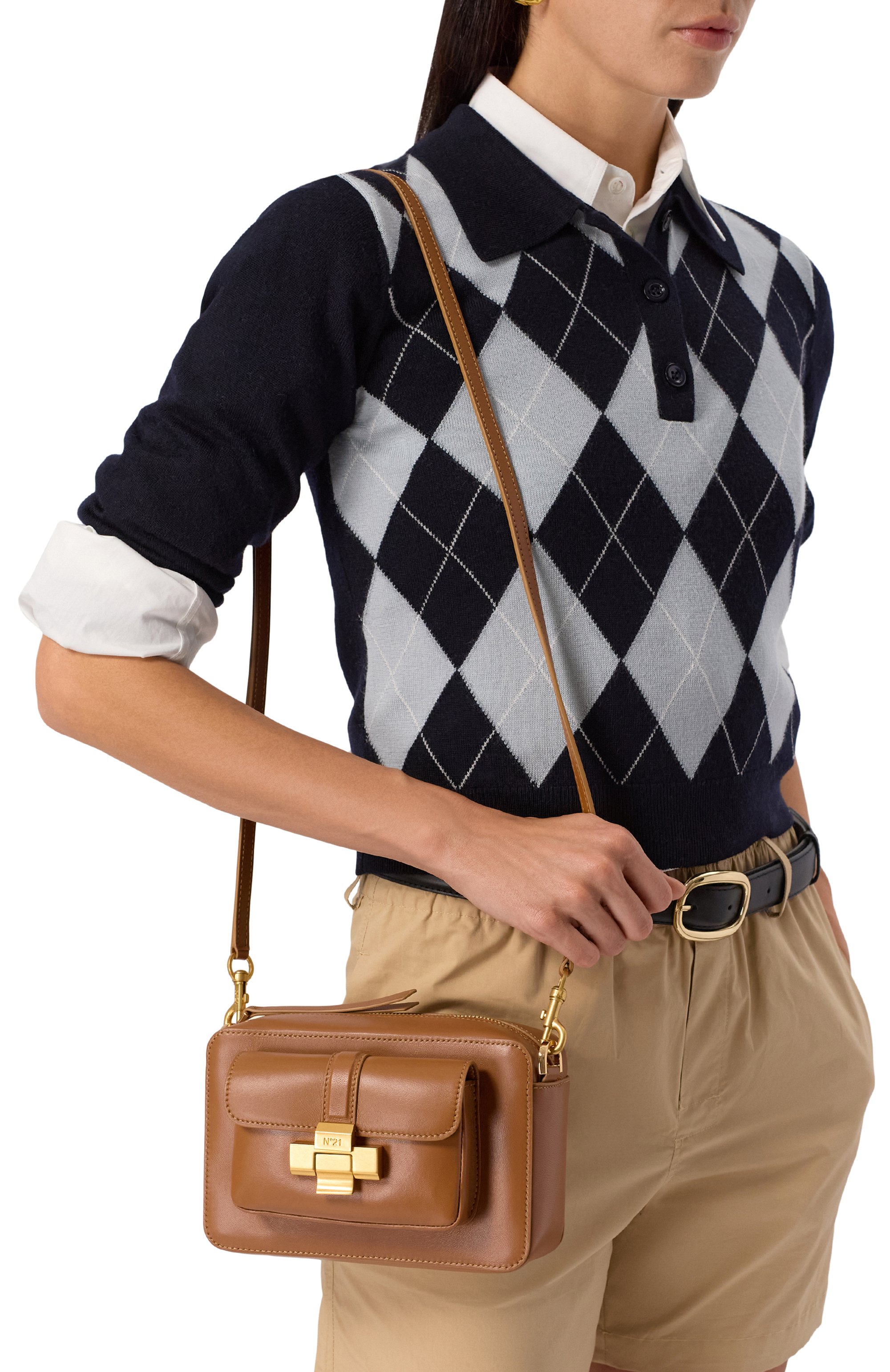 Сумка N21 коричневого цвета по цене 91950 руб., арт. 25EBP0980NP01, фото 2 Сумка N21, арт. 25EBP0980NP01, фото 2