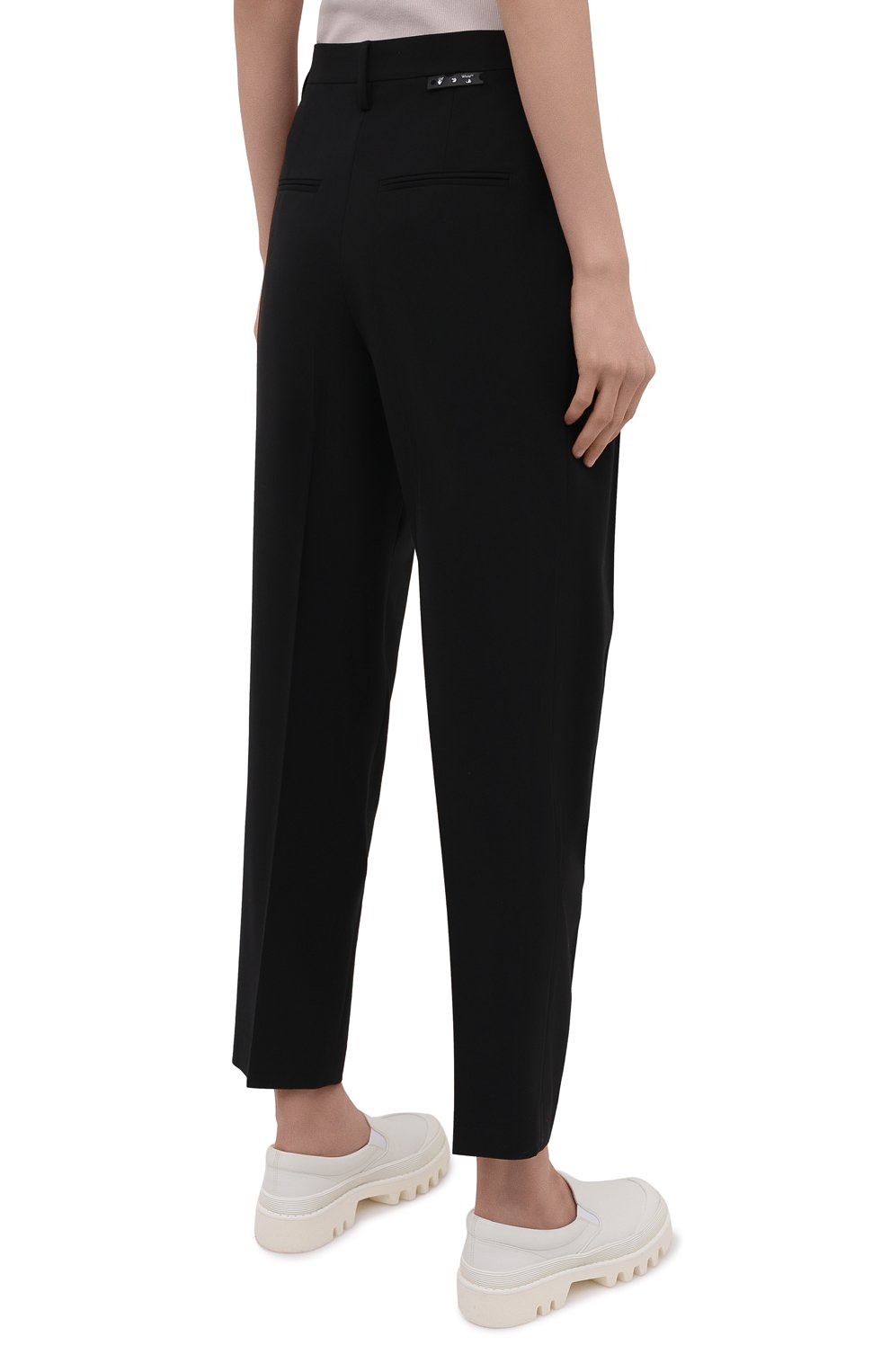Брюки OFF-WHITE черного цвета по цене 63150 руб., арт. 0WCA129S21FAB001, фото 4 Брюки OFF-WHITE, арт. 0WCA129S21FAB001, фото 4