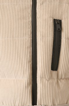 Женский вельветовая куртка BRUNELLO CUCINELLI кремвого цвета, арт. MM1807907 | Фото 6 (Рукава: Длинные; Длина (верхняя одежда): Короткие; Драгоценные камни: Проставлено; Материал сплава: Проставлено; Материал подклада: Синтетический материал; Кросс-КТ: лыжи, Пуховик; Стили: Спорт-шик; Материал внешний: Хлопок)
