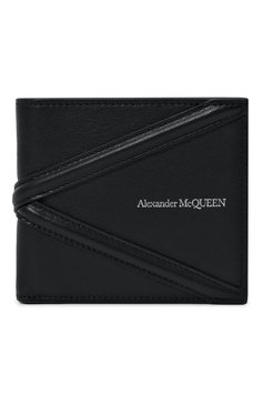 Мужской кожаное портмоне ALEXANDER MCQUEEN черного цвета, арт. 726320 1AAD0 | Фото 1 (Материал: Натуральная кожа; Нос: Не проставлено; Материал сплава: Проставлено)