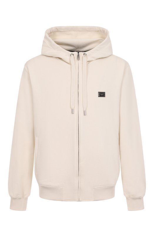 Хлопковая толстовка Dolce & Gabbana G9BGDT/G7N7B Кремовый G9BGDT/G7N7B