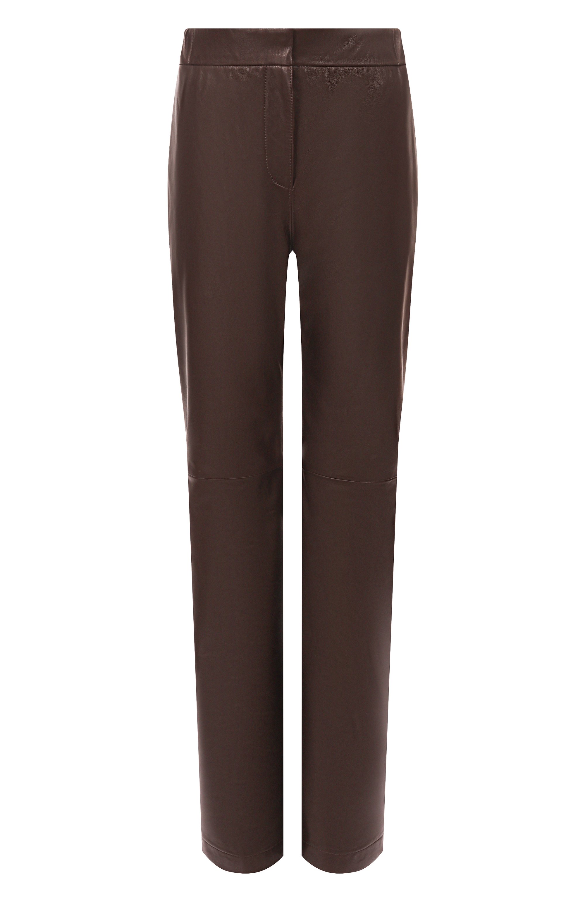 Кожаные брюки MVST коричневого цвета по цене 245000 руб., арт. M25.1PW.L003/SIGMA, фото 1 Кожаные брюки MVST, арт. M25.1PW.L003/SIGMA, фото 1