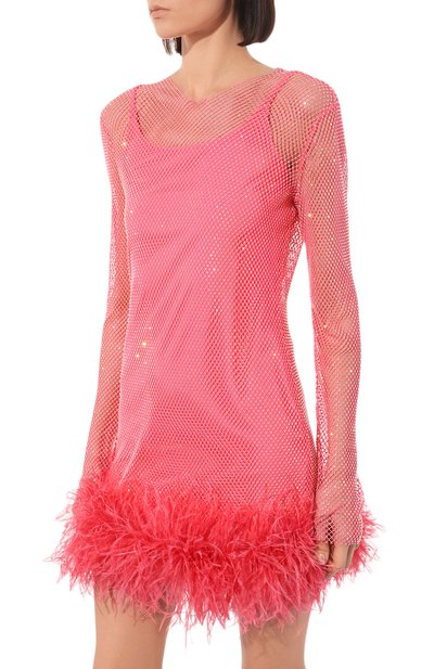Платье с отделкой перьями ALINE, арт. AL151002-1, фото 3