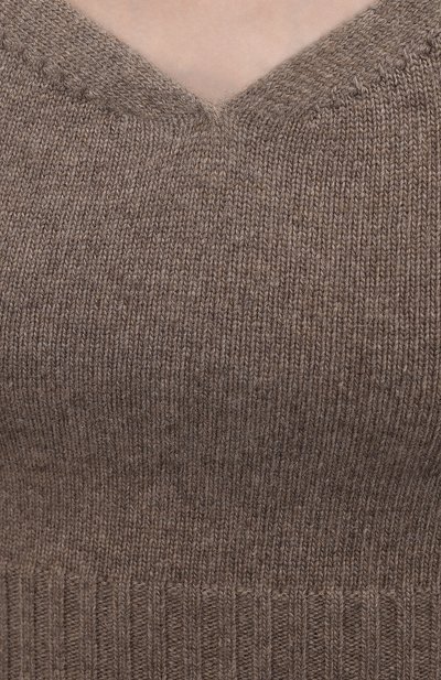 Топ из шерсти и кашемира LOW CLASSIC бежевого цвета по цене 22650 руб., арт. L0W21FW_KN01LK, фото 5 Топ из шерсти и кашемира LOW CLASSIC, арт. L0W21FW_KN01LK, фото 5