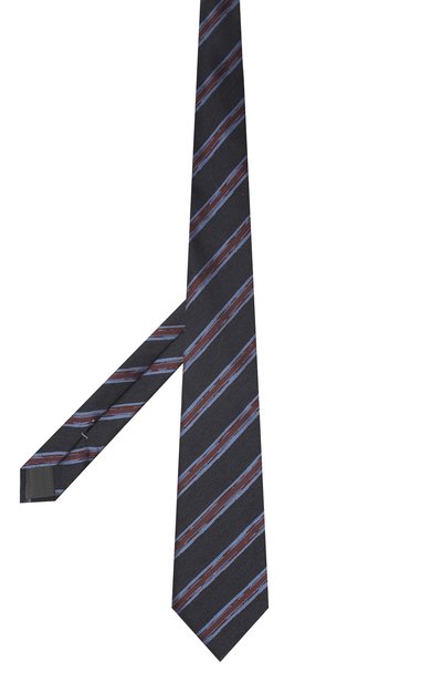 Галстук из шелка и шерсти ZEGNA темно-синего цвета по цене 20700 руб., арт. Z8E34/18H, фото 2 Галстук из шелка и шерсти ZEGNA, арт. Z8E34/18H, фото 2