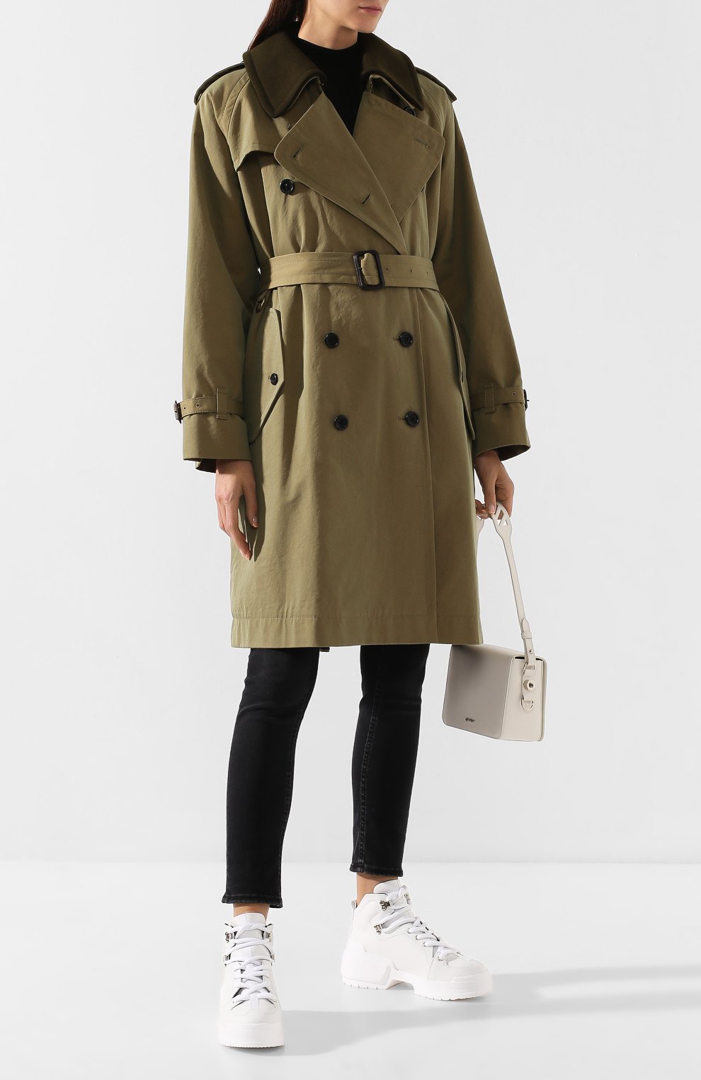Хлопковый тренч MARC JACOBS (THE) хаки цвета по цене 127500 руб., арт. M4007898, фото 2 Хлопковый тренч MARC JACOBS (THE), арт. M4007898, фото 2