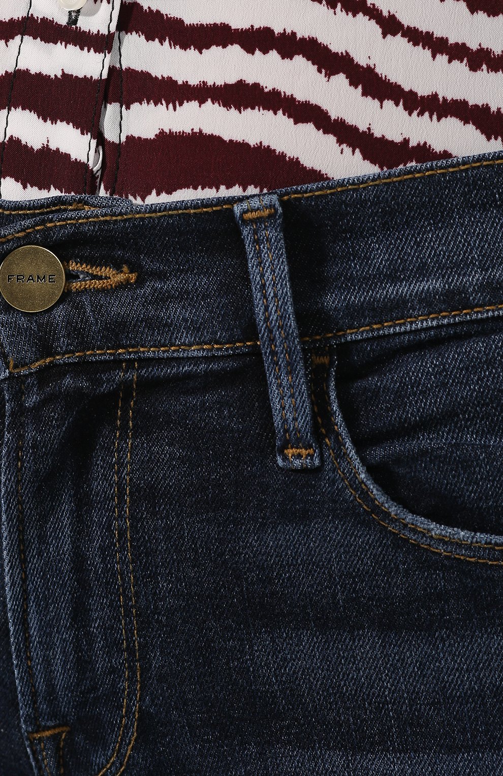 Джинсы FRAME DENIM синего цвета по цене 31450 руб., арт. LSJRA231, фото 5 Джинсы FRAME DENIM, арт. LSJRA231, фото 5