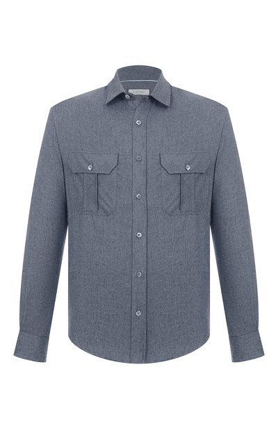 Мужская �рубашка из хлопка и лиоцелла CANALI, арт. CSL2067/GL03659