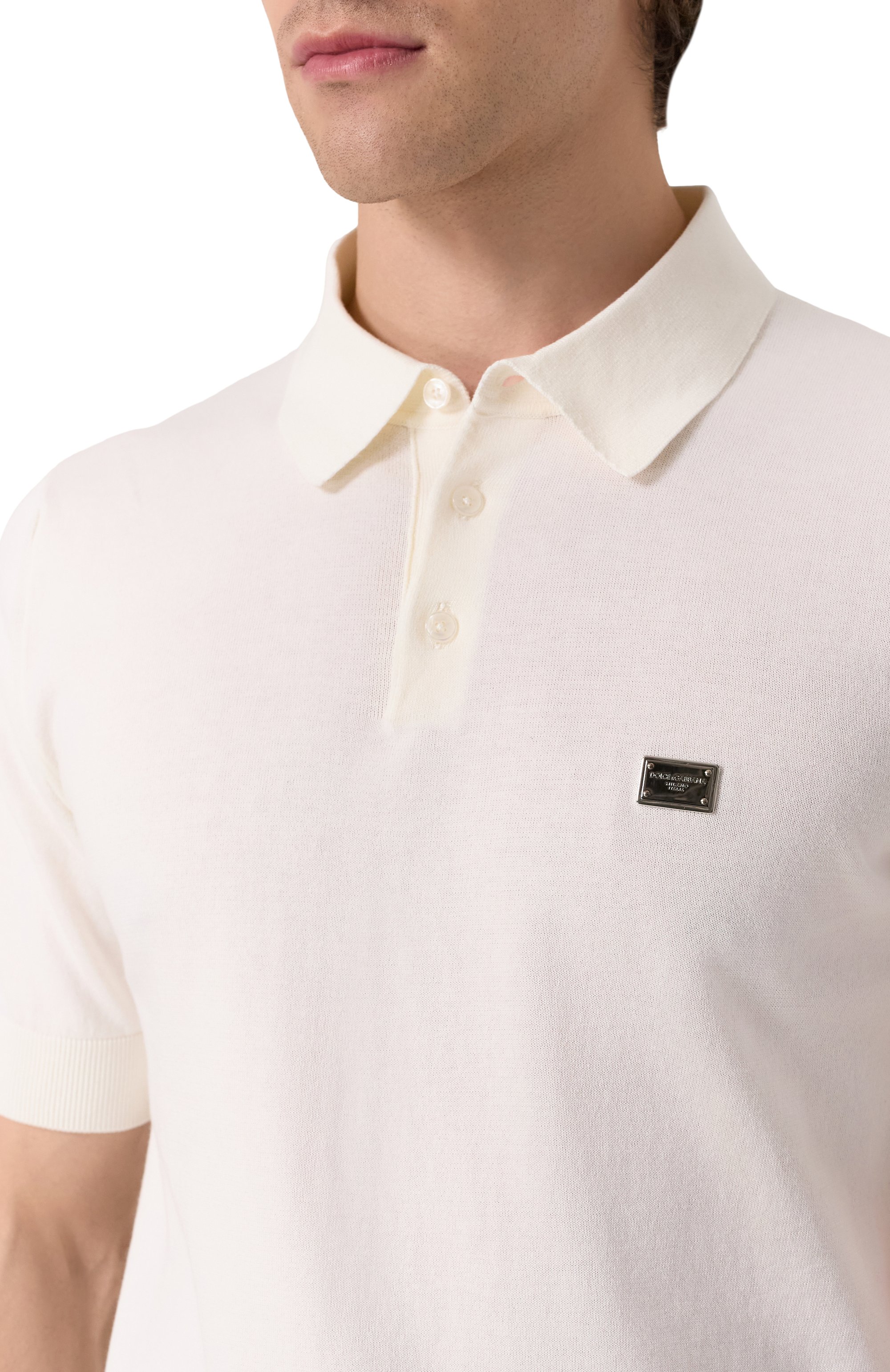 Хлопковое поло DOLCE & GABBANA, арт. GXZ02T/JBCE9, фото 5