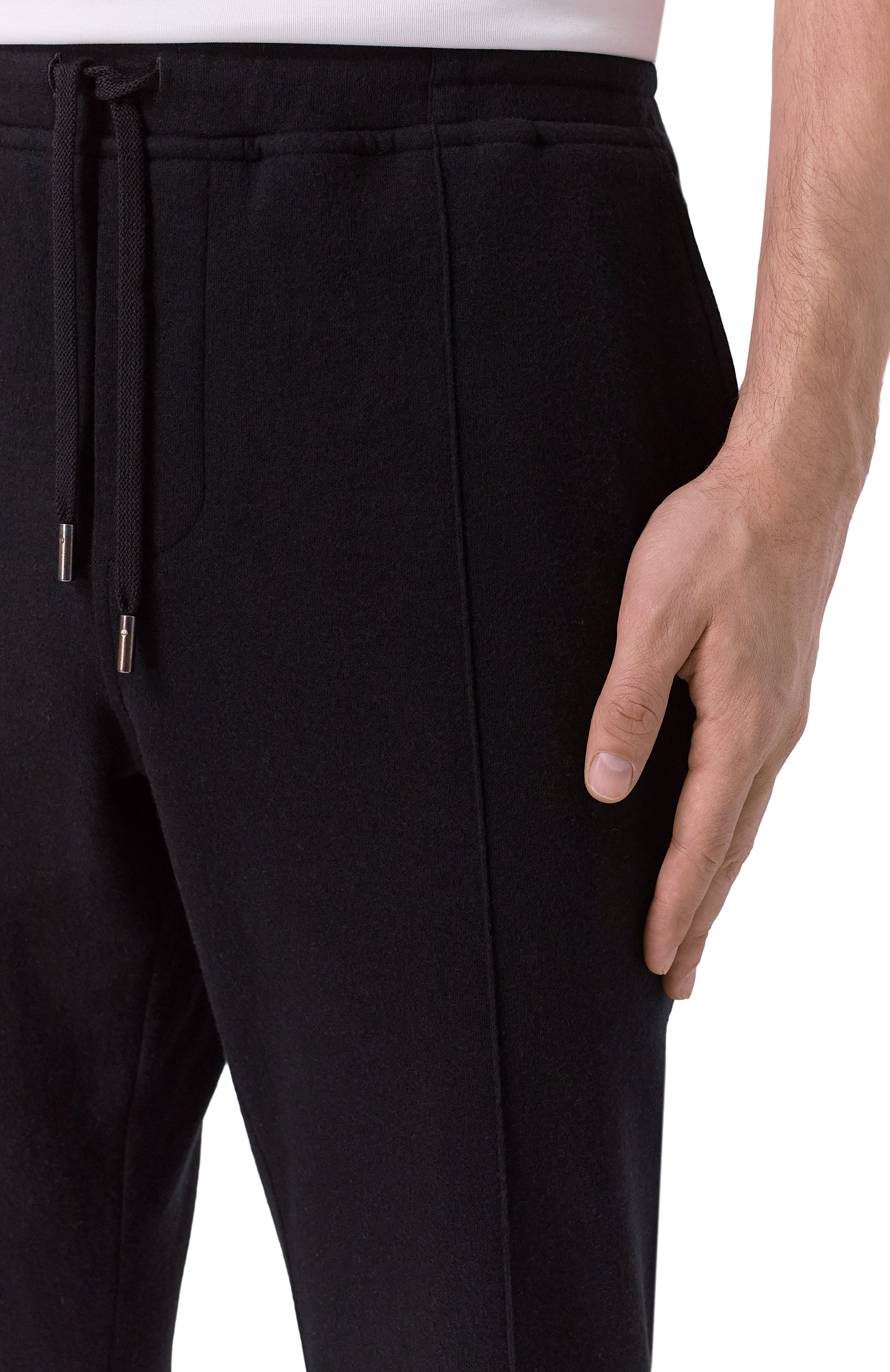 Брюки из хлопка и кашемира CAPOBIANCO черного цвета по цене 53300 руб., арт. 19M707.LB00., фото 5 Брюки из хлопка и кашемира CAPOBIANCO, арт. 19M707.LB00., фото 5