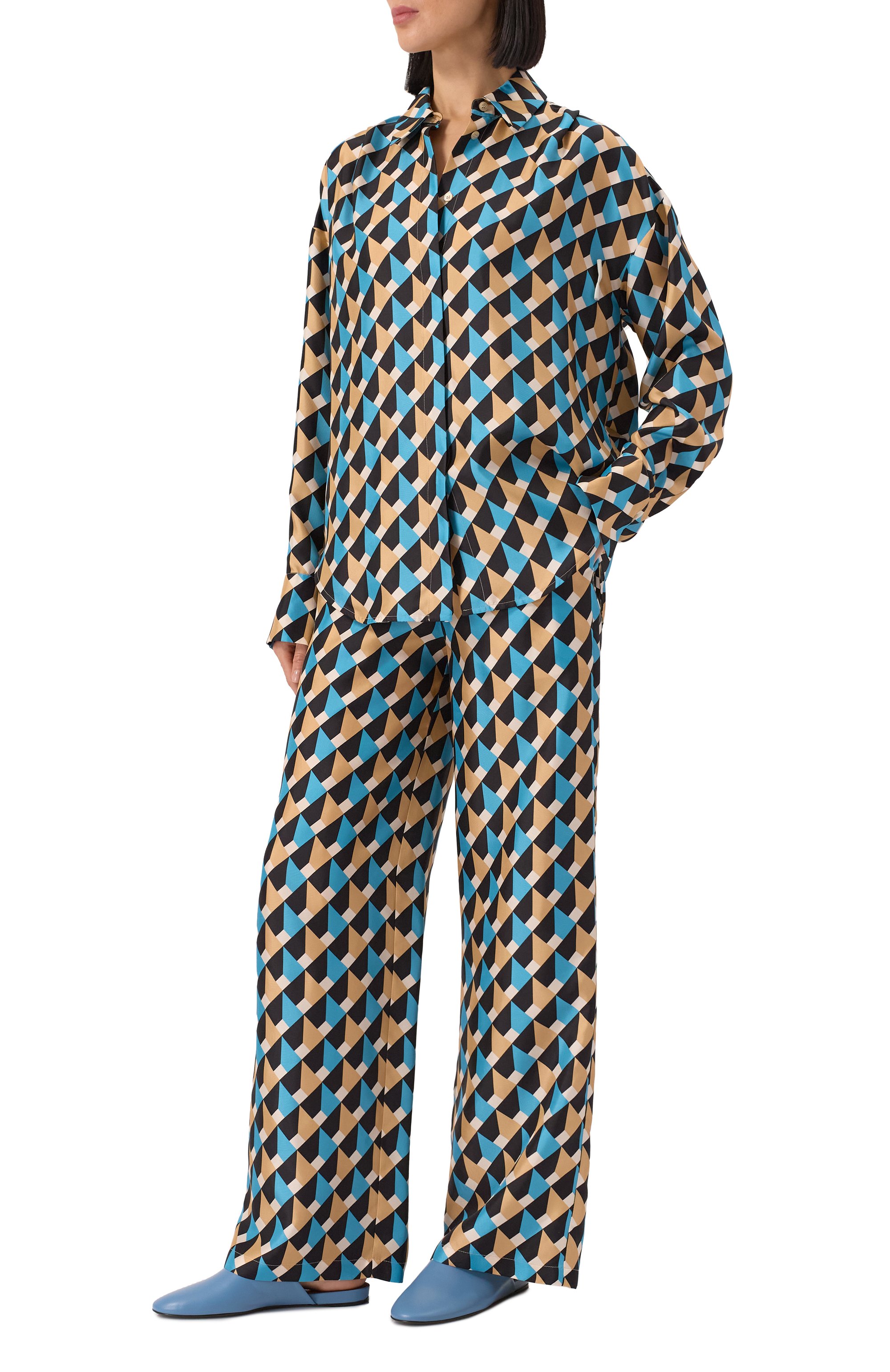 Шелковая блузка LORENA ANTONIAZZI, арт. P2567CA01A/4885, фото 2