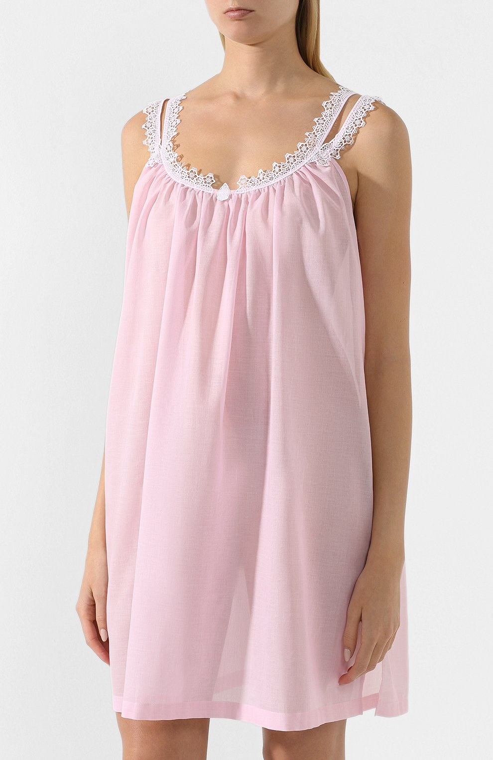 Хлопковая сорочка CELESTINE розового цвета по цене 26050 руб., арт. 30002547/FRANCESCA BD, фото 3 Хлопковая сорочка CELESTINE, арт. 30002547/FRANCESCA BD, фото 3