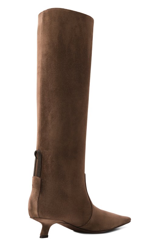 Замшевые сапоги Brunello Cucinelli MZSFC3057P Коричневый  MZSFC3057P Фото 5