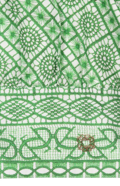 Хлопковый топ ELIE SAAB JUNIOR зеленого цвета по цене 43550 руб., арт. EFTP029/TS1103_001, фото 3 Хлопковый топ ELIE SAAB JUNIOR, арт. EFTP029/TS1103_001, фото 3