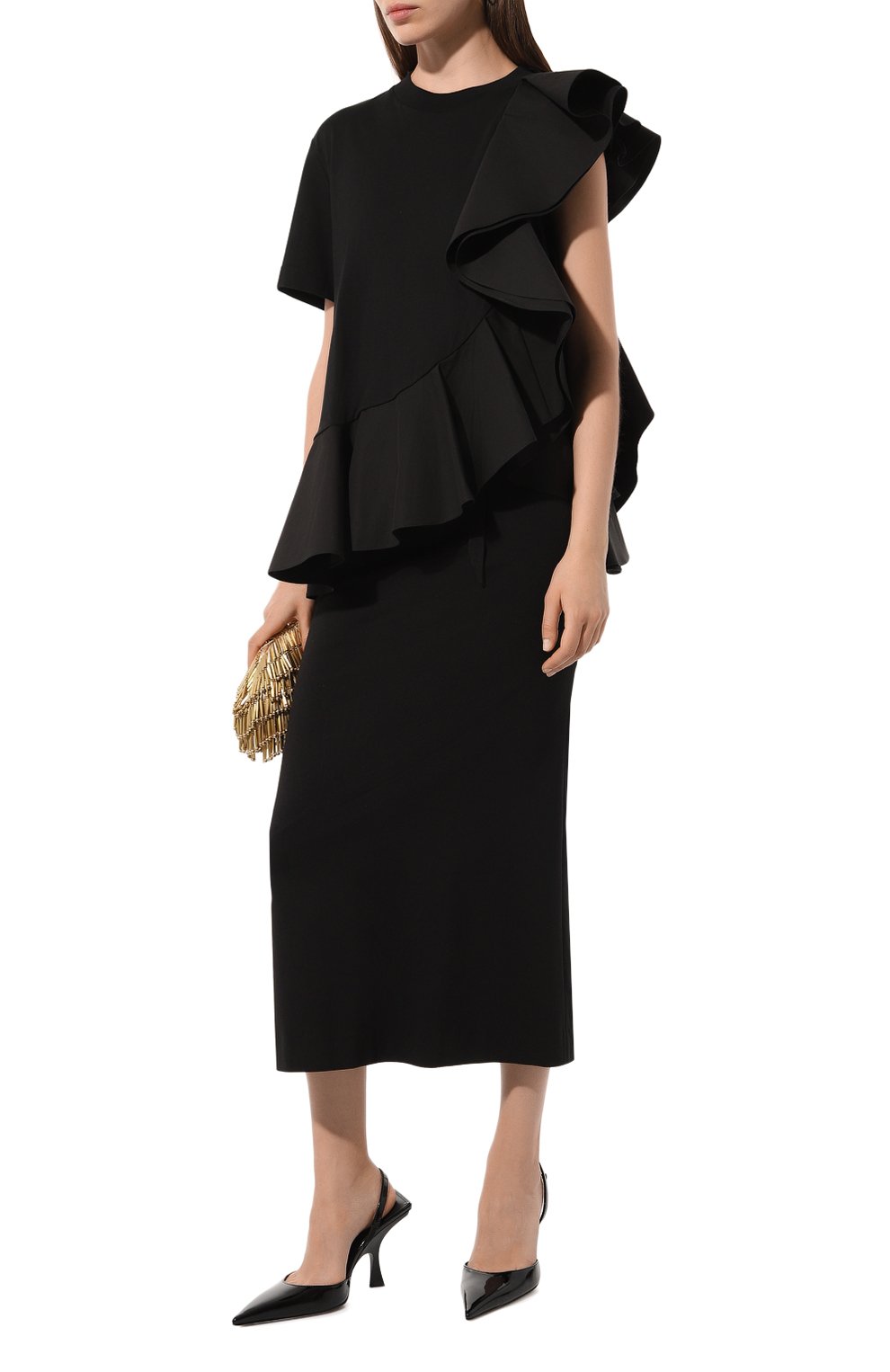 Хлопковая футболка ALEXANDER MCQUEEN, арт. 754934, фото 2