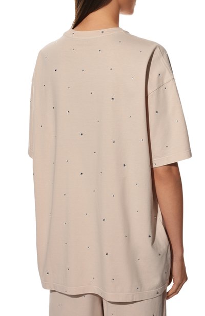 Хлопковая футболка MIU MIU, арт. MJN357-1ZFS-F0036, фото 4