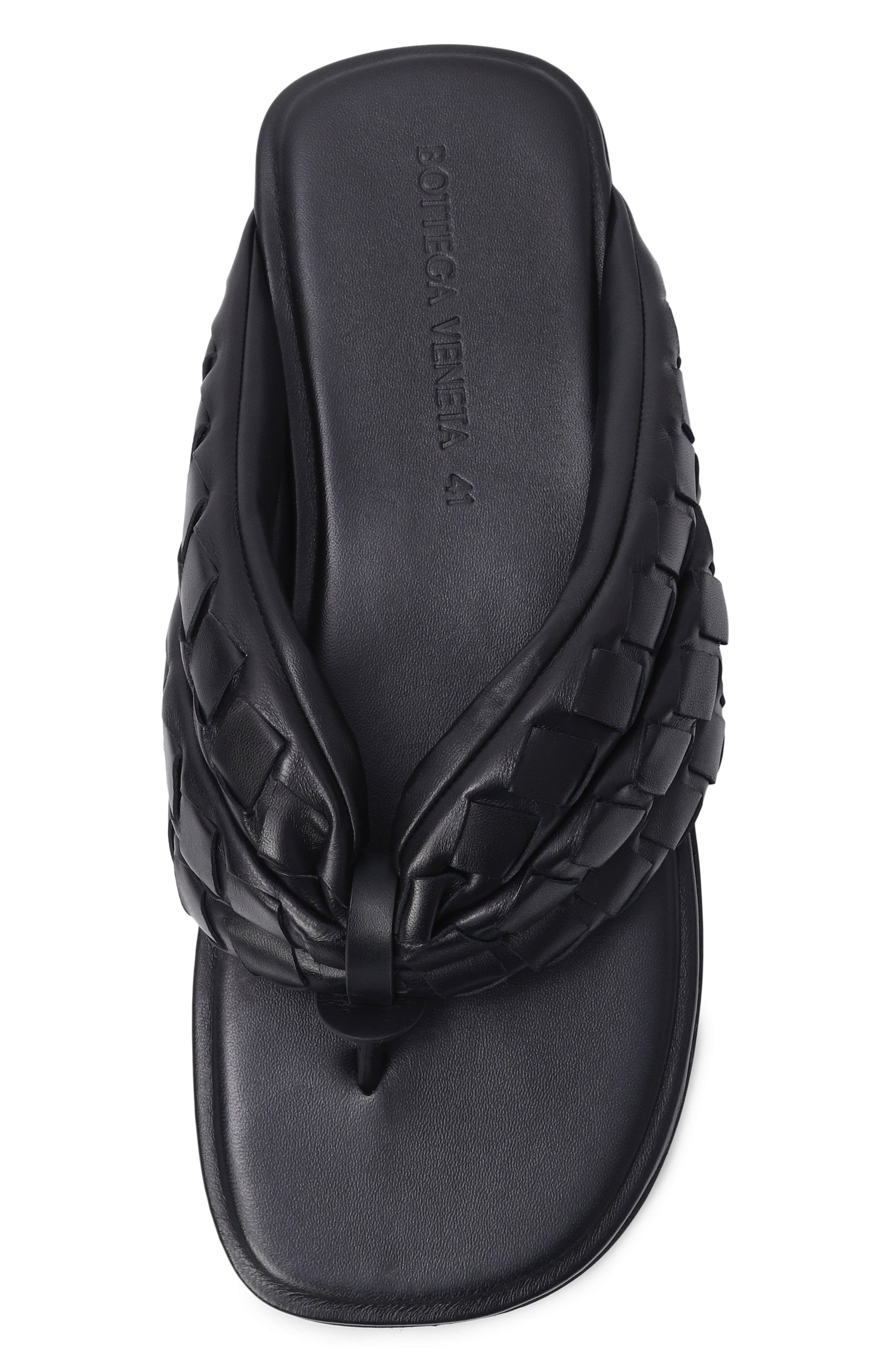 Кожаные шлепанцы salsa BOTTEGA VENETA черного цвета по цене 131000 руб., арт. 867773/V3H6A, фото 6 Кожаные шлепанцы salsa BOTTEGA VENETA, арт. 867773/V3H6A, фото 6