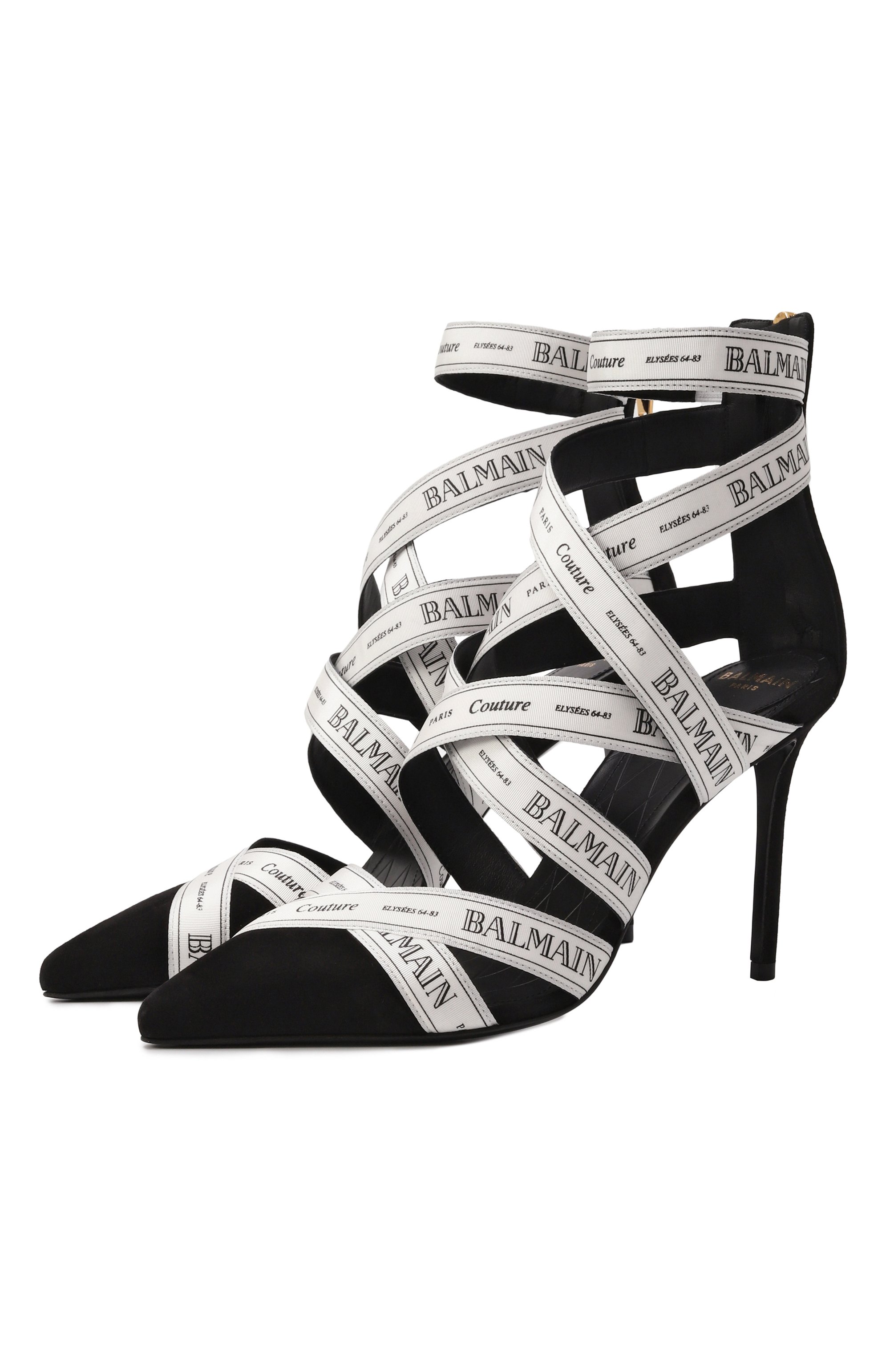 Комбинированные туфли couture 95 BALMAIN, арт. EN1UH092/TKWB, фото 1