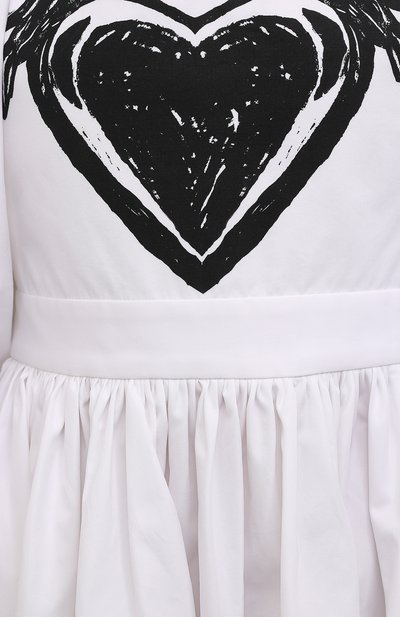 Хлопковое платье ALEXANDER MCQUEEN черно-белого цвета по цене 419500 руб., арт. 668067/QZADH, фото 5 Хлопковое платье ALEXANDER MCQUEEN, арт. 668067/QZADH, фото 5
