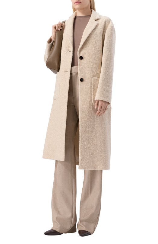 Пальто из кашемира и шелка Agnona TL0804E/U7055E Кремовый  TL0804E/U7055E Фото 2