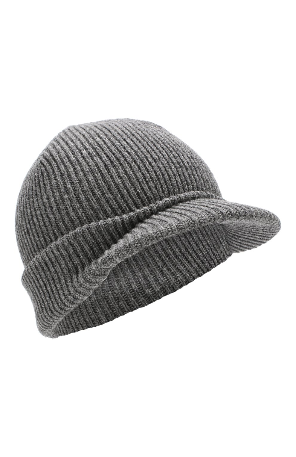 Шерстяная шапка с козырьком INVERNI серого цвета по цене 7955 руб., арт. 4224CM, фото 1 Шерстяная шапка с козырьком INVERNI, арт. 4224CM, фото 1