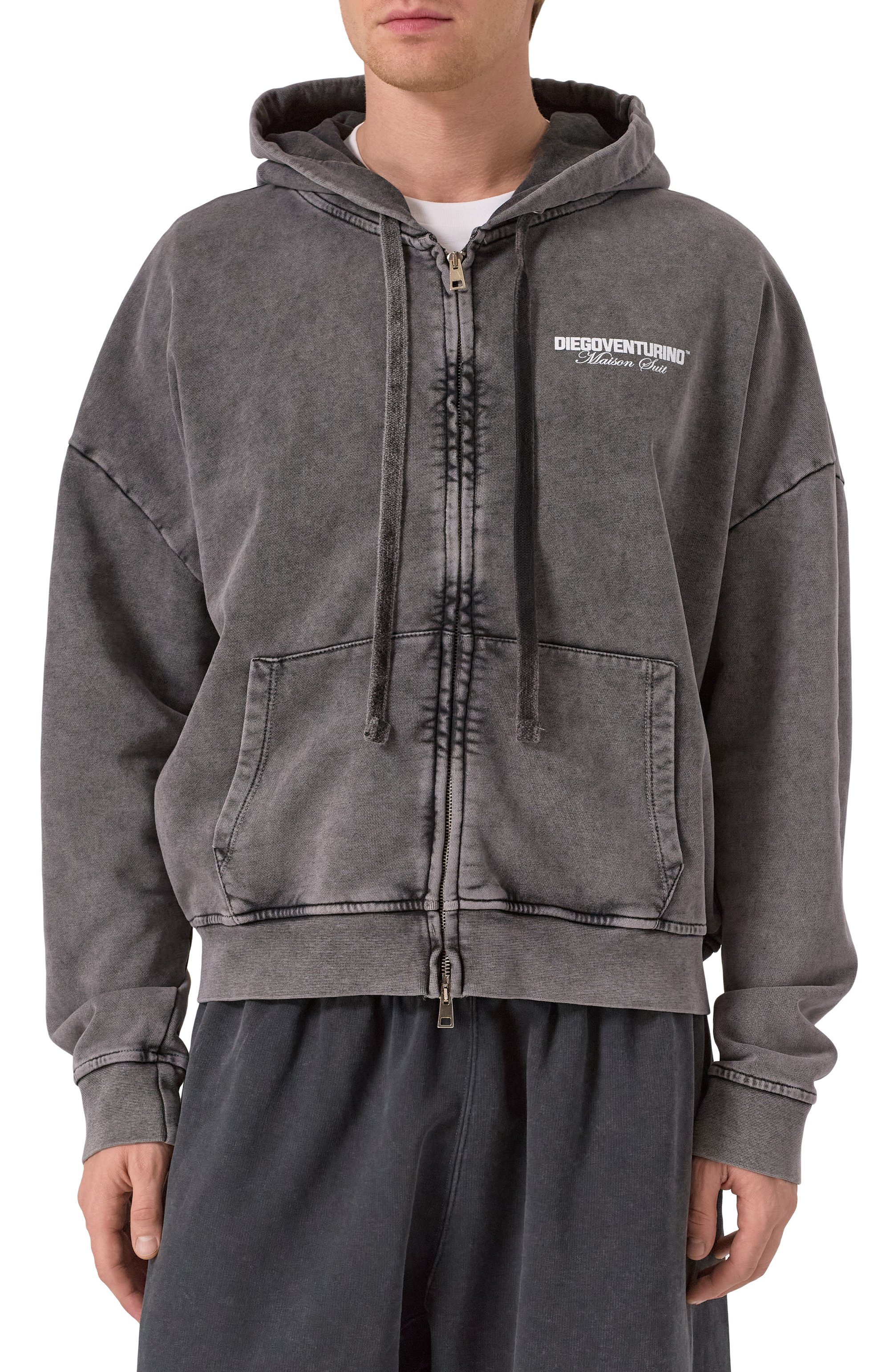 Хлопковая толстовка DIEGO VENTURINO, арт. DVFLZL0G0, фото 3