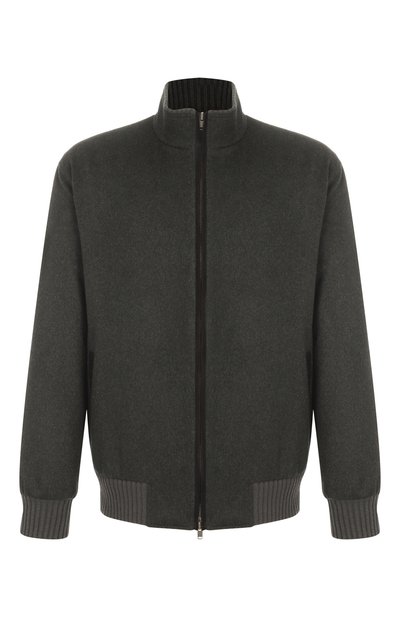 Мужской кашемировый бомбер с подкладкой из соболя BLACK SABLE, арт. BS-MWB-EB