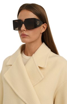 Женские солнцезащитные очки DSQUARED2 коричневого цвета, арт. D20096 ACI | Фото 2 (Региональные ограничения белый список (Axapta Mercury): Не проставлено; Нос: Не проставлено; Тип очков: С/з; Материал: Пластик; Оптика Гендер: оптика-женское; Очки форма: Квадратные)