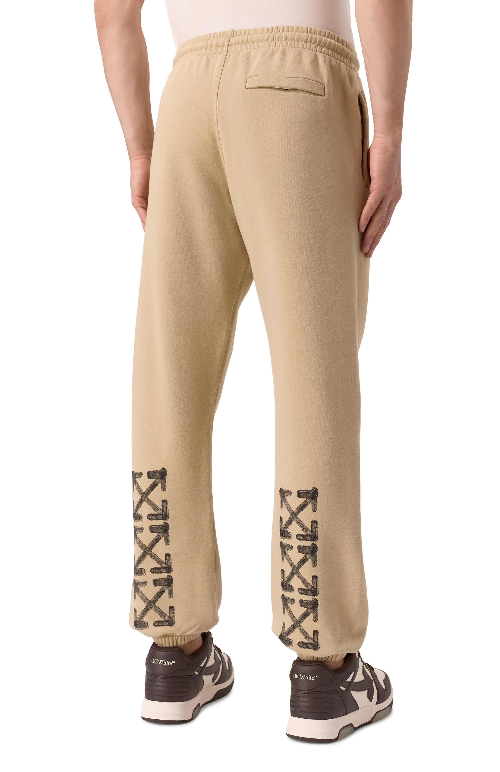 Хлопковые джоггеры OFF-WHITE, арт. 0MCH057S25FLE001, фото 4