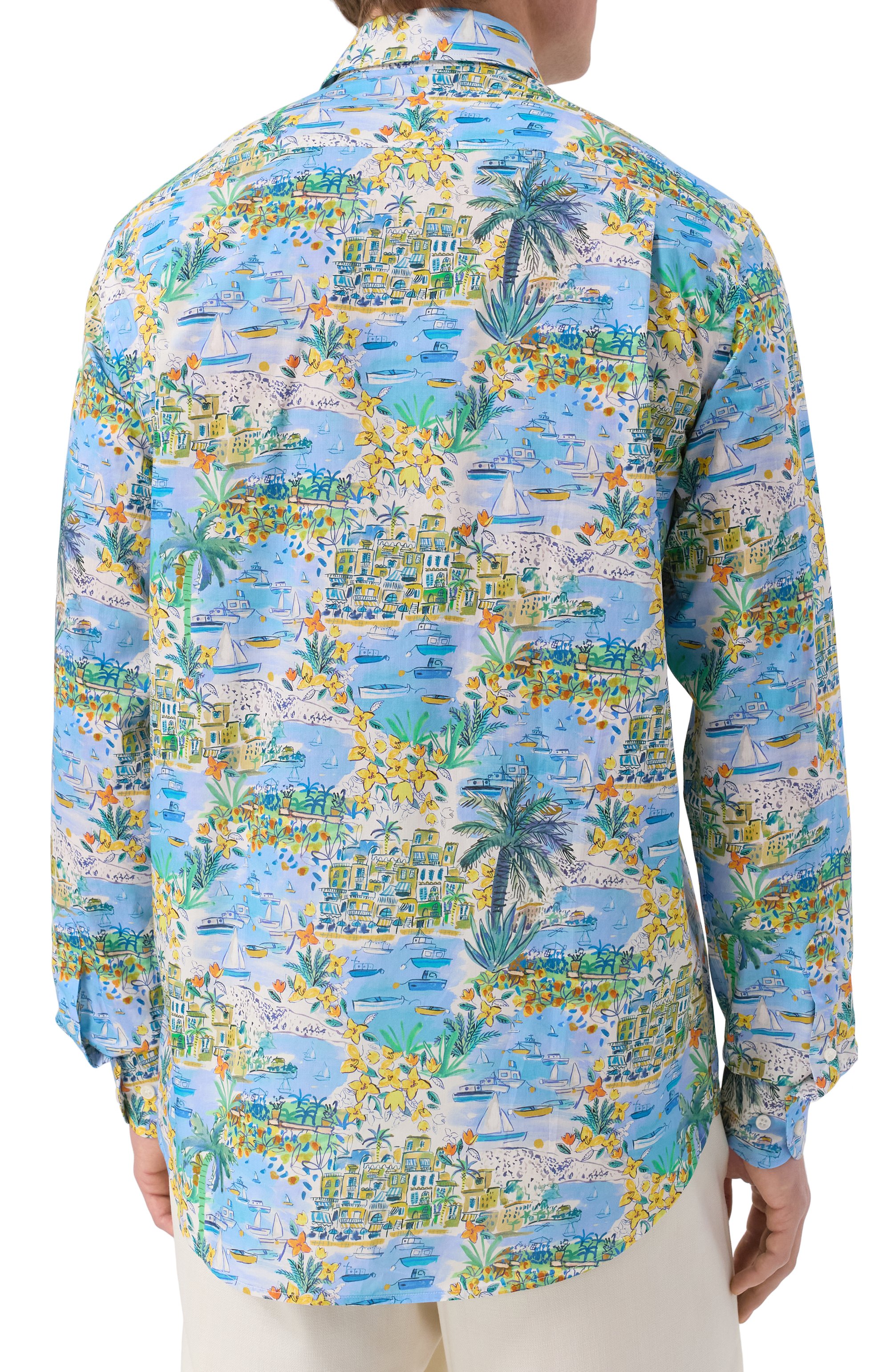 Хлопковая рубашка PAUL&SHARK, арт. 25413208CF, фото 4