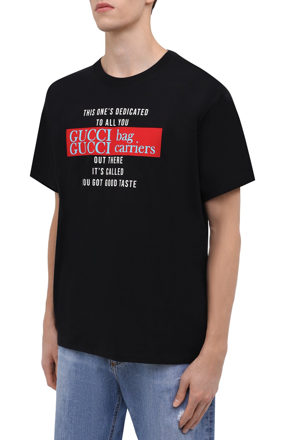 Хлопковая футболка GUCCI, арт. 616036/XJD1E, фото 3