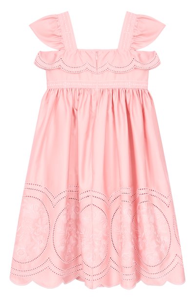 Хлопковый сарафан ELIE SAAB JUNIOR, арт. EFAB100 MXMC/TS0724, фото 2