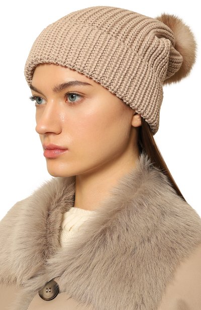 Шерстяная шапка с отделкой из соболя BLACK SABLE, арт. BS-47CC10, фото 2