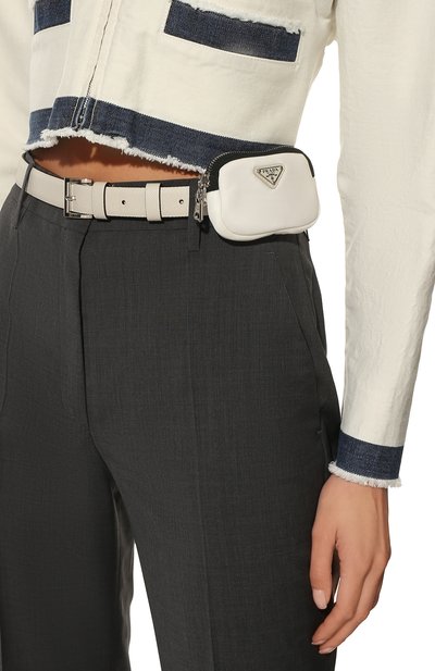 Кожаный ремень PRADA, арт. 1CM237-053-F0CHZ, фото 2