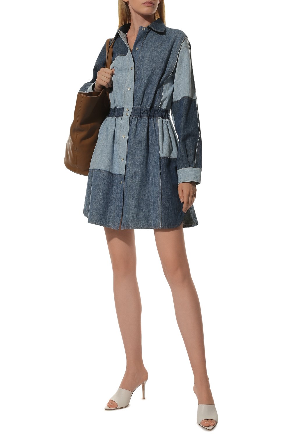 Джинсовое платье DOLCE & GABBANA синего цвета по цене 99250 руб., арт. F6D4CD/G896Q/0UTLET AW22-23, фото 2 Джинсовое платье DOLCE & GABBANA, арт. F6D4CD/G896Q/0UTLET AW22-23, фото 2