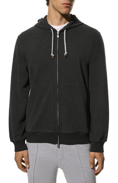 Хлопковая толстовка BRUNELLO CUCINELLI, арт. MTU149069G, фото 3