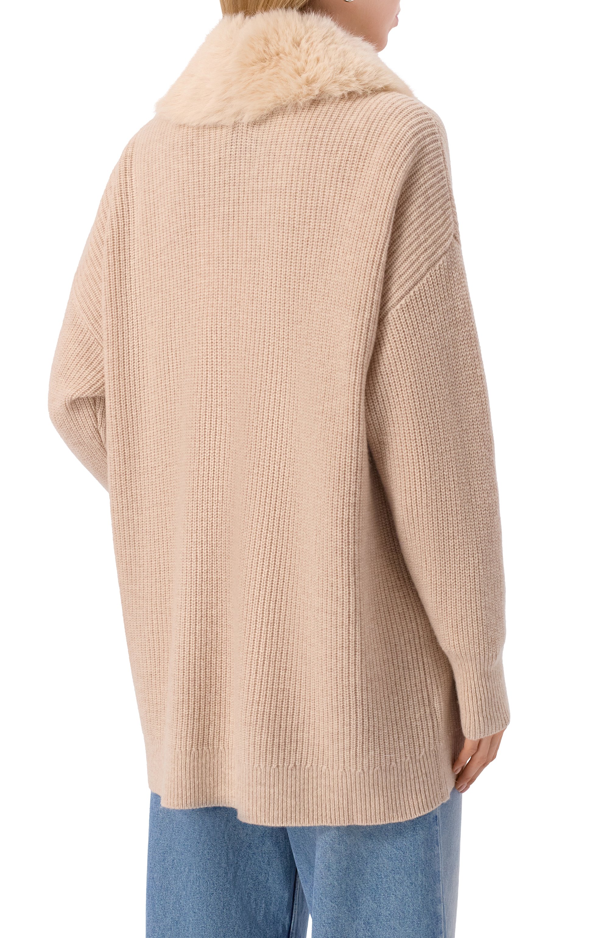 Кардиган с отделкой из козы MAX AND MOI, арт. H25GE0RGIA, фото 4