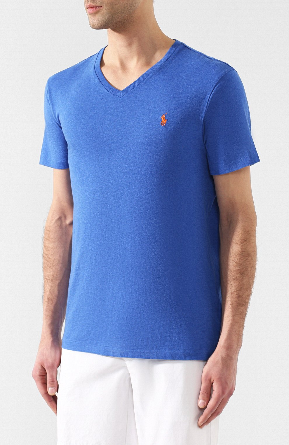 Хлопковая футболка  POLO RALPH LAUREN, арт. 710671453, фото 3